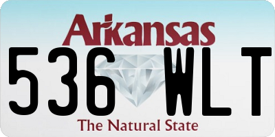 AR license plate 536WLT