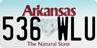 AR license plate 536WLU