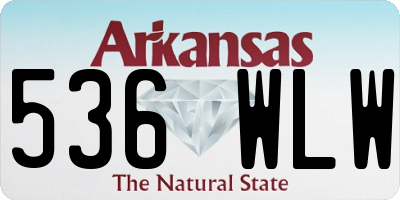 AR license plate 536WLW