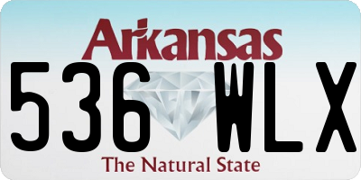 AR license plate 536WLX