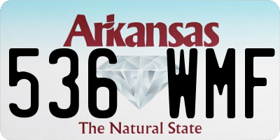AR license plate 536WMF