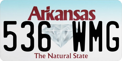 AR license plate 536WMG