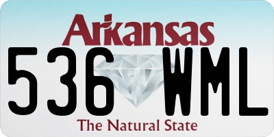 AR license plate 536WML