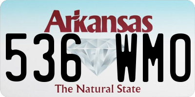 AR license plate 536WMO