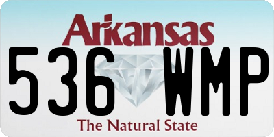 AR license plate 536WMP