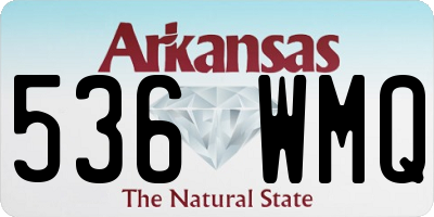 AR license plate 536WMQ
