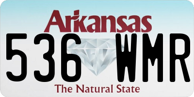 AR license plate 536WMR