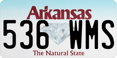 AR license plate 536WMS