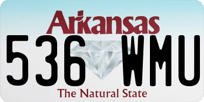 AR license plate 536WMU