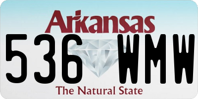 AR license plate 536WMW