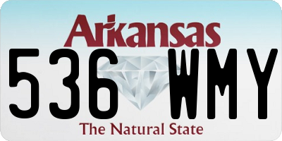 AR license plate 536WMY