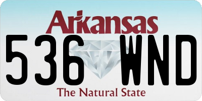AR license plate 536WND