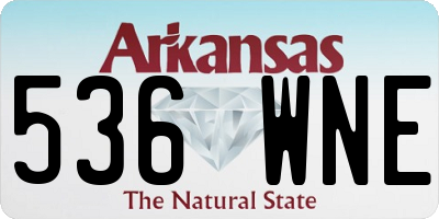 AR license plate 536WNE