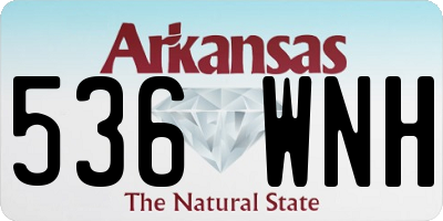 AR license plate 536WNH