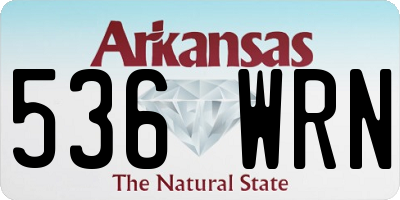 AR license plate 536WRN