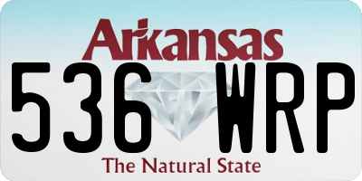AR license plate 536WRP