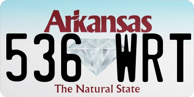 AR license plate 536WRT
