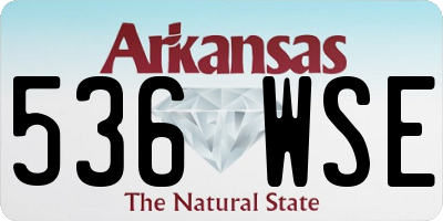 AR license plate 536WSE