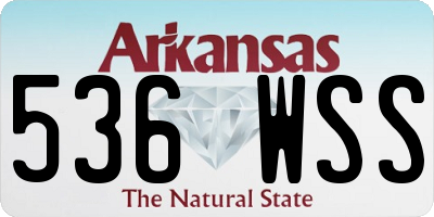AR license plate 536WSS