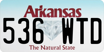 AR license plate 536WTD