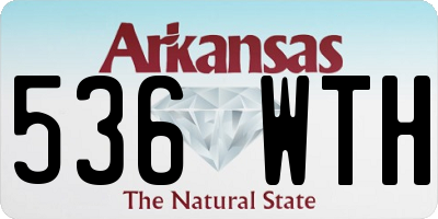 AR license plate 536WTH