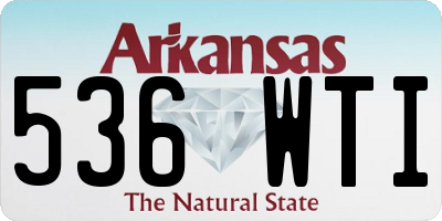 AR license plate 536WTI