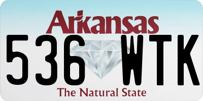 AR license plate 536WTK