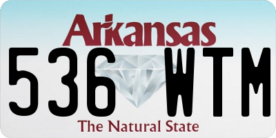 AR license plate 536WTM