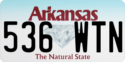 AR license plate 536WTN