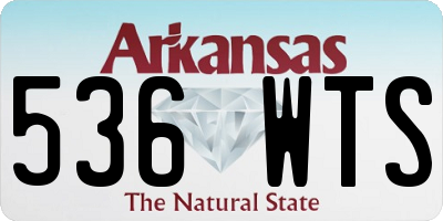 AR license plate 536WTS
