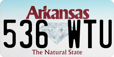 AR license plate 536WTU