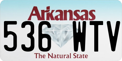 AR license plate 536WTV