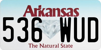 AR license plate 536WUD