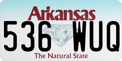 AR license plate 536WUQ