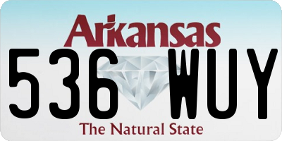 AR license plate 536WUY