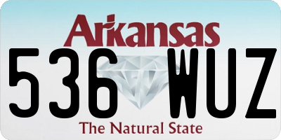 AR license plate 536WUZ