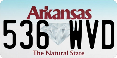 AR license plate 536WVD