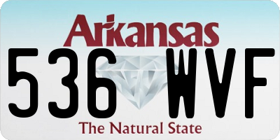 AR license plate 536WVF
