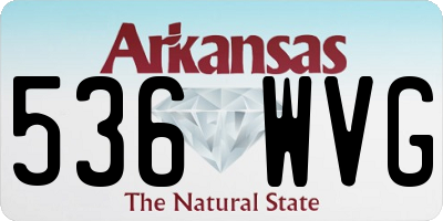 AR license plate 536WVG