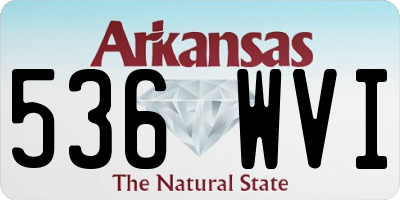 AR license plate 536WVI