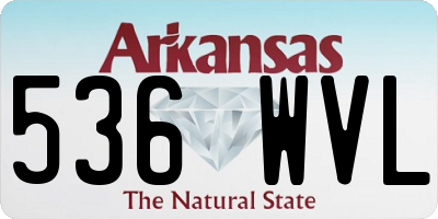 AR license plate 536WVL