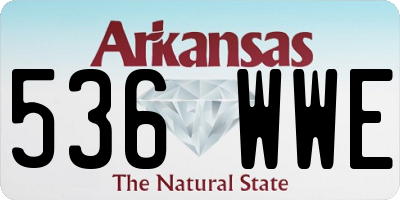 AR license plate 536WWE