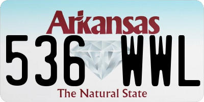 AR license plate 536WWL