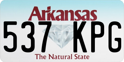 AR license plate 537KPG