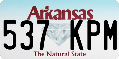 AR license plate 537KPM