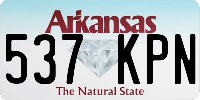 AR license plate 537KPN