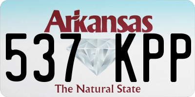 AR license plate 537KPP