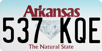 AR license plate 537KQE
