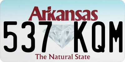 AR license plate 537KQM