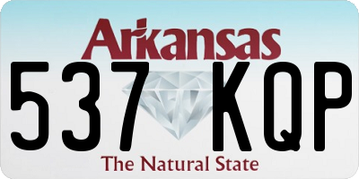 AR license plate 537KQP